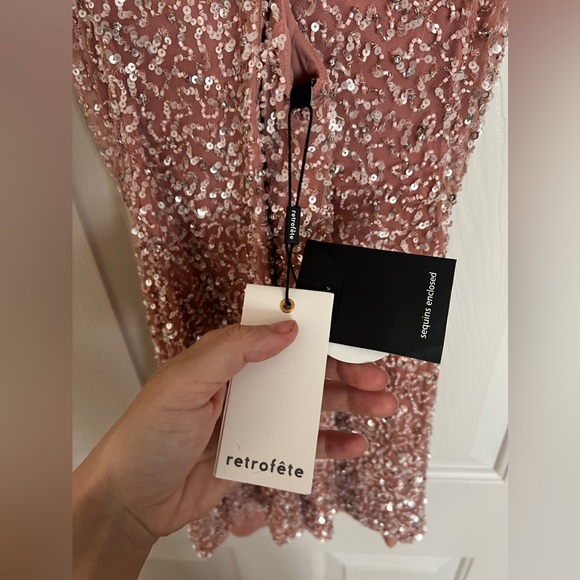 NWT Retrofete Mich Mini Dress in Pink - Picture 5 of 5